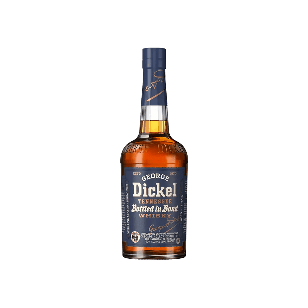 Bottle of George Dickel Bottled In Bond Whisky.