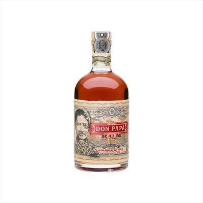 750ml bottle of Don Papa Small Batch Rum.