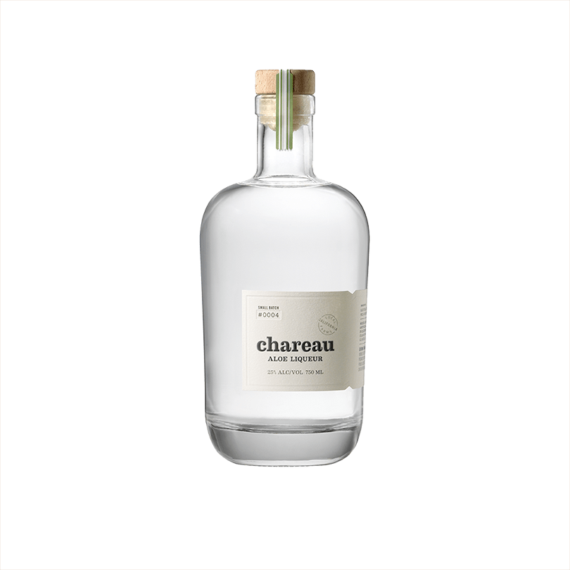 Bottle of Chareau Aloe Liqueur.