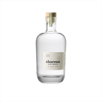 Bottle of Chareau Aloe Liqueur.