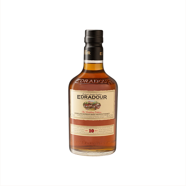 Bottle of Edradour 10 Year Old Scotch Whisky.