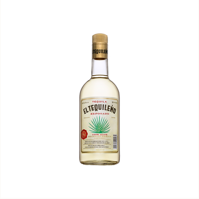 Bottle of El Tequileno Reposado Tequila.