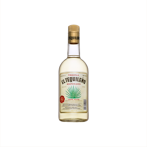 Bottle of El Tequileno Reposado Tequila.
