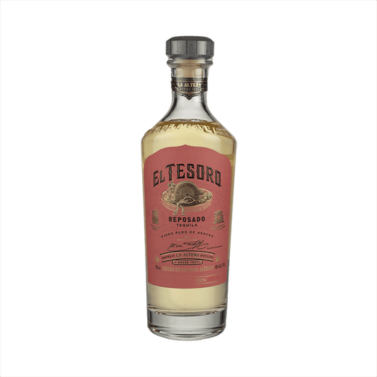 Bottle of El Tesoro Reposado Tequila 