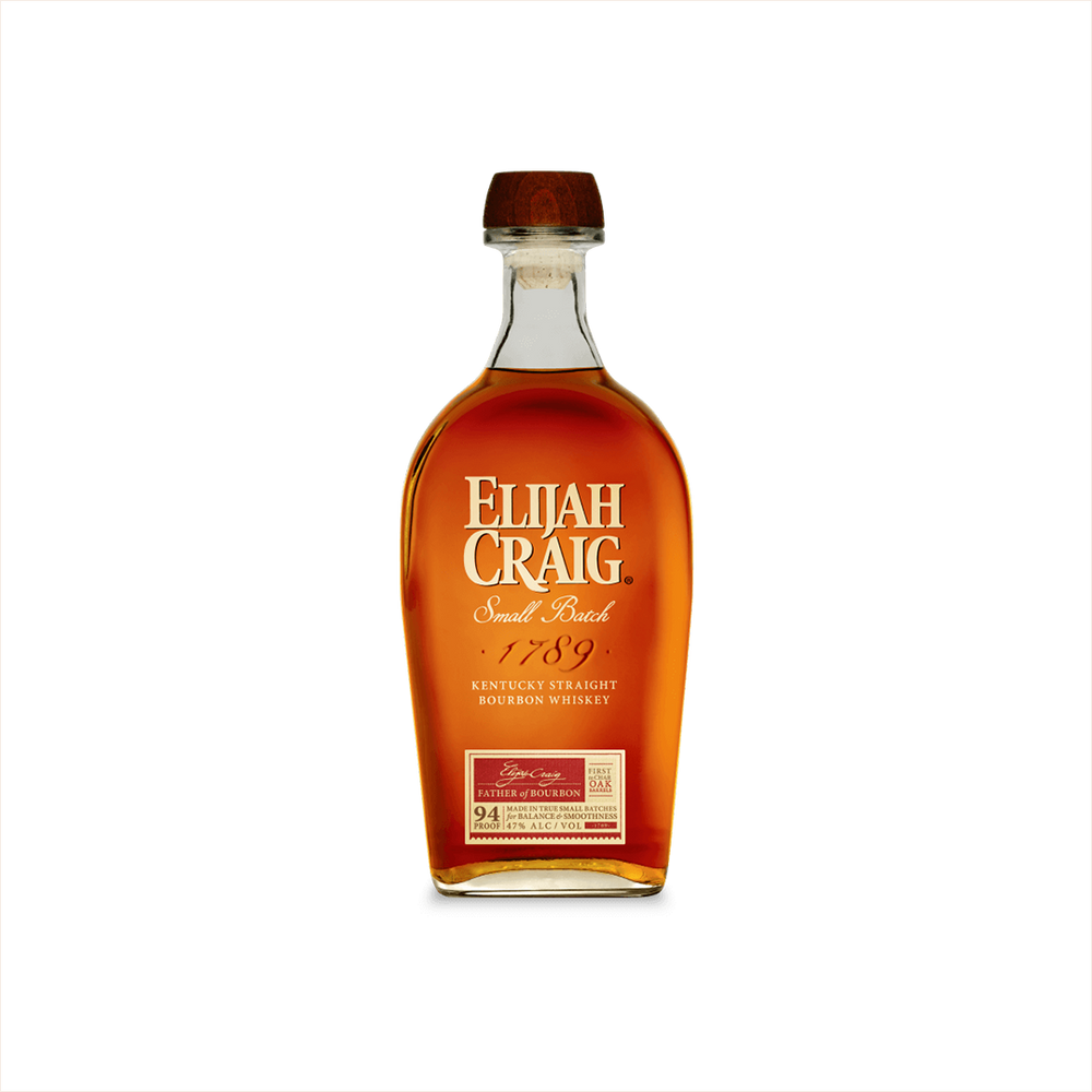 Bottle of Elijah Craig Small Batch Bourbon Whiskey