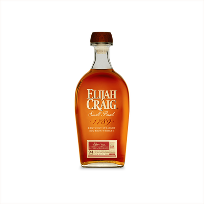 Bottle of Elijah Craig Small Batch Bourbon Whiskey
