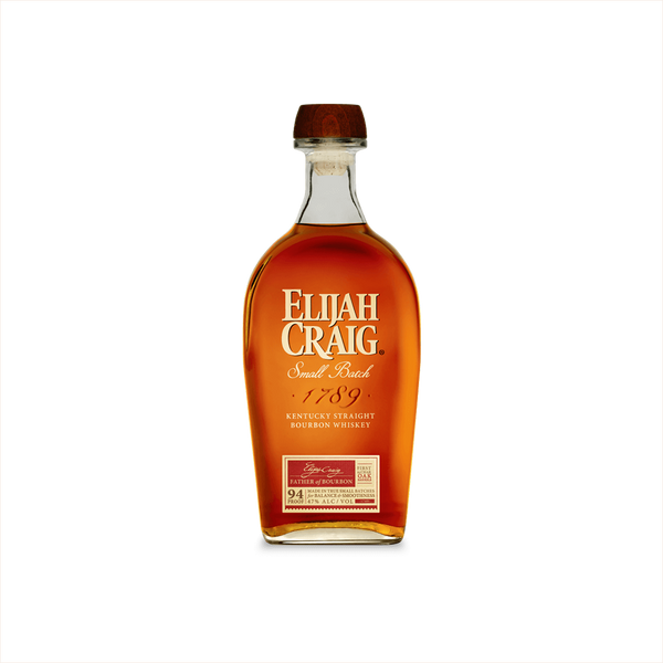 Bottle of Elijah Craig Small Batch Bourbon Whiskey