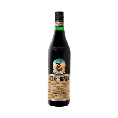 Bottle of Fernet Branca Liqueur