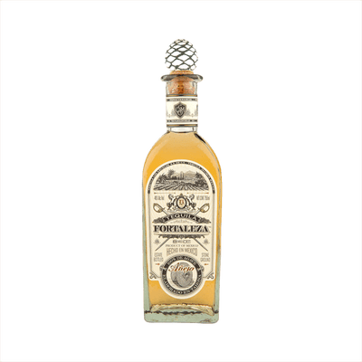 Bottle of Fortaleza Tequila Añejo