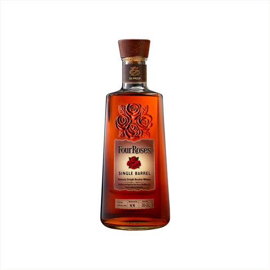 750ml bottle of Four Roses Single Barrel Bourbon.