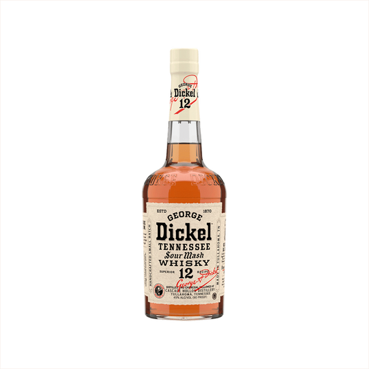 Bottle of George Dickel Superior Recipe No. 12. Whisky