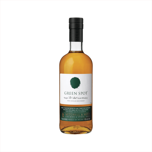 Bottle of Green Spot Irish Whiskey