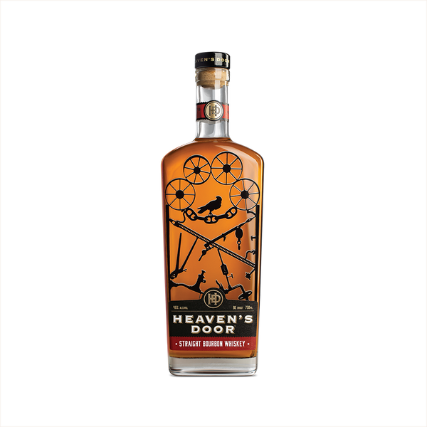 750ml bottle of Heaven's Door Straight Bourbon Whiskey.