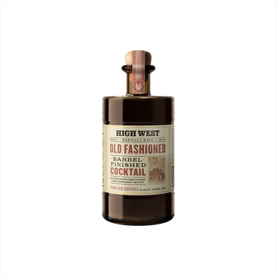 Bottle of High West Old Fashioned Barrel Finished Cocktail