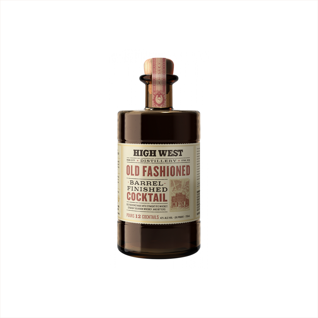 Bottle of High West Old Fashioned Barrel Finished Cocktail