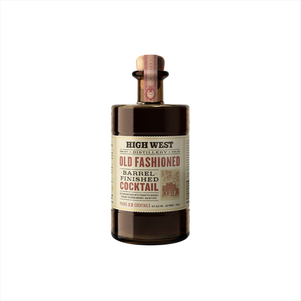 Bottle of High West Old Fashioned Barrel Finished Cocktail