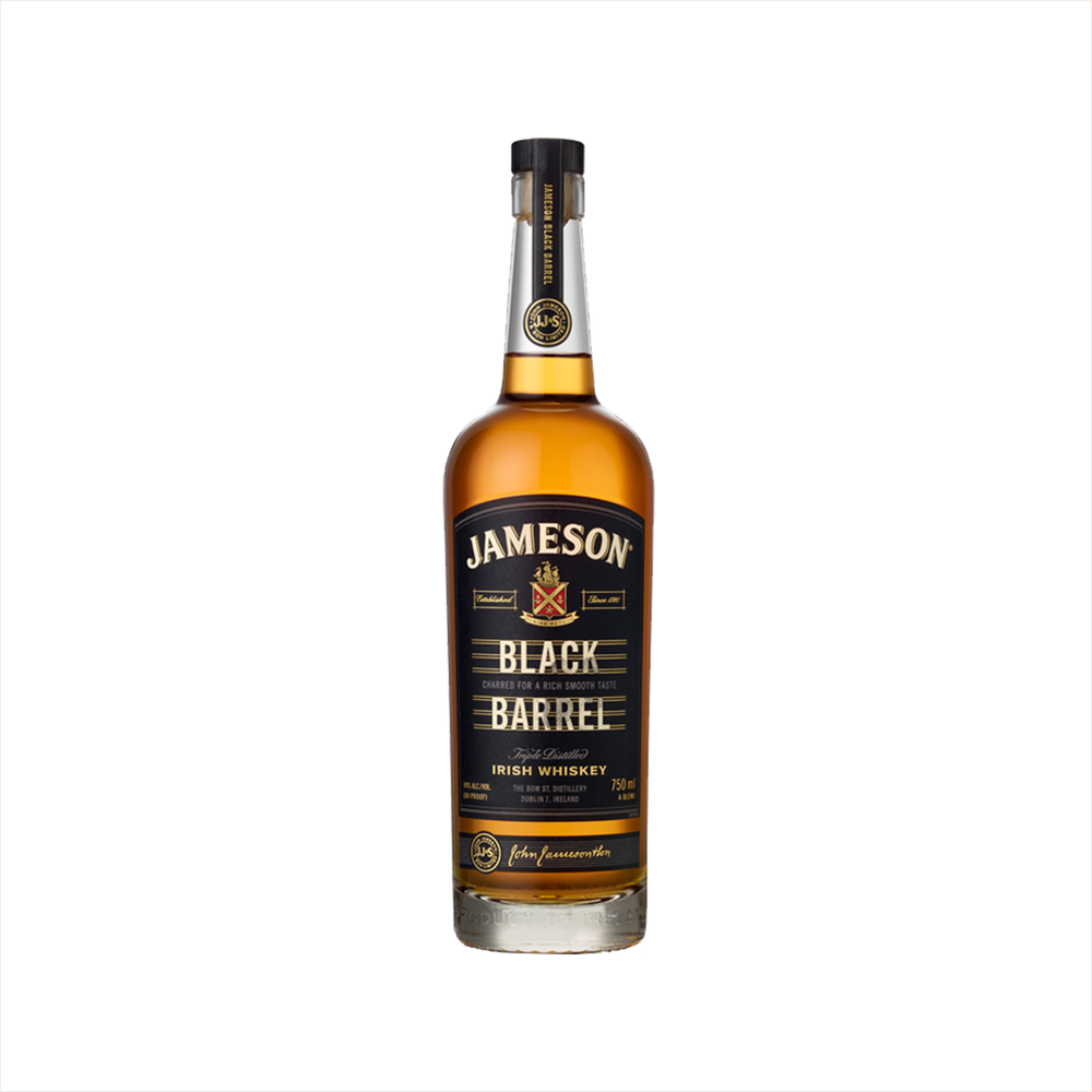 750ml bottle of Jameson Black Barrel Irish Whiskey.