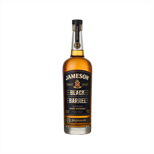 750ml bottle of Jameson Black Barrel Irish Whiskey.