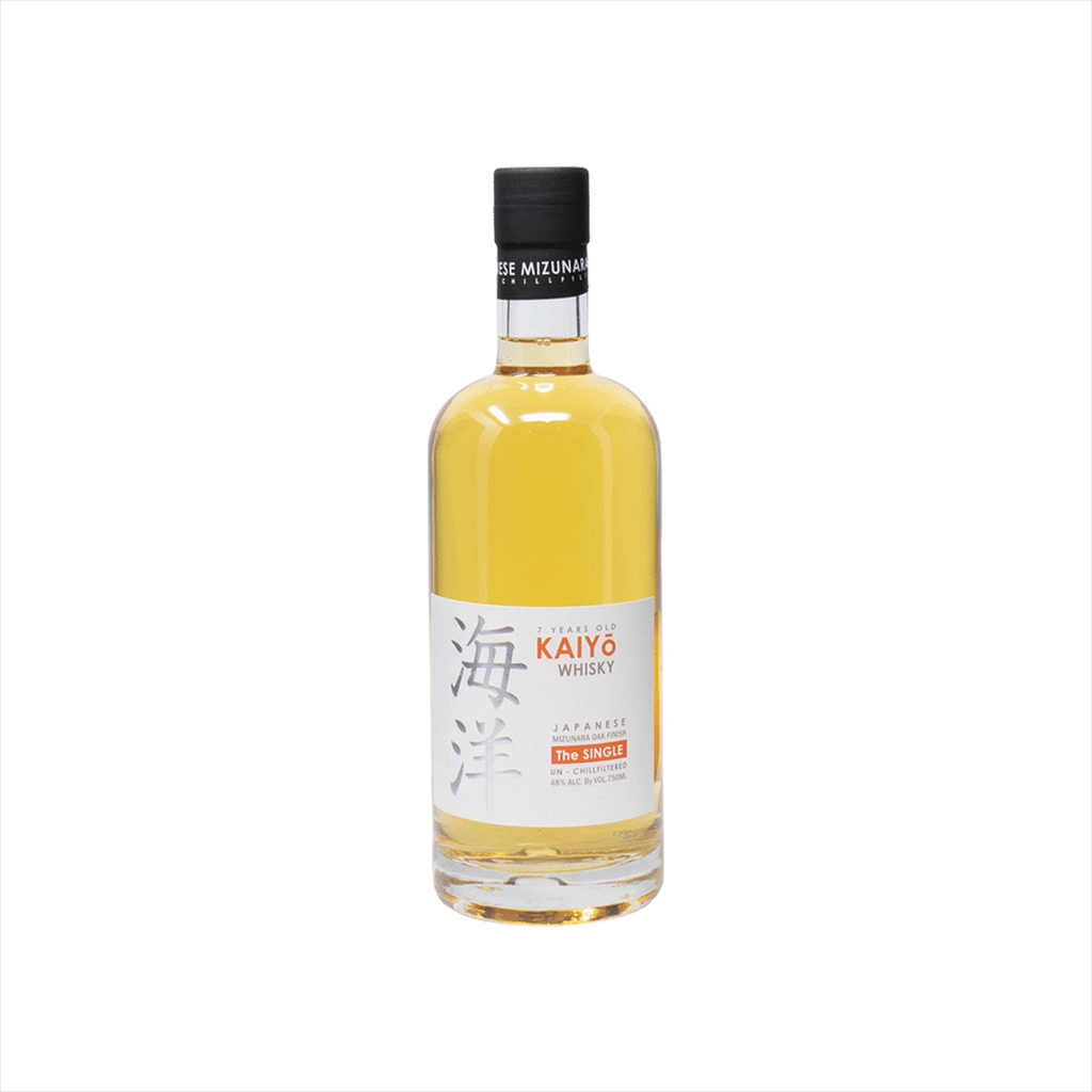 Bottle of Kaiyo “the Single” 7 Year Mizunara Oak Whisky.