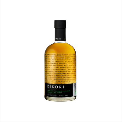 Bottle of  Kikori Japanese Rice Whiskey.