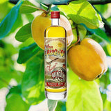 Bottle of Tempus Fugit Kina L'Aero d'Or over backdrop of fruit.