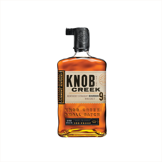 Bottle of Knob Creek 9 Year Old Bourbon Whiskey