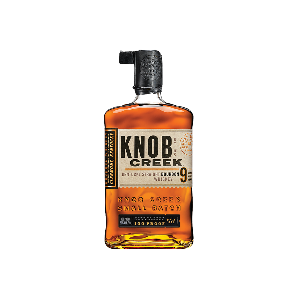 Bottle of Knob Creek 9 Year Old Bourbon Whiskey