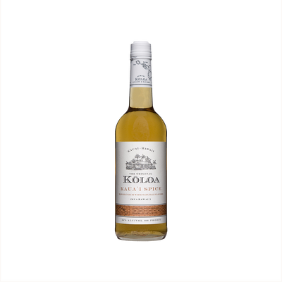 Bottle of Kōloa Kauaʻi Spice Hawaiian Rum.