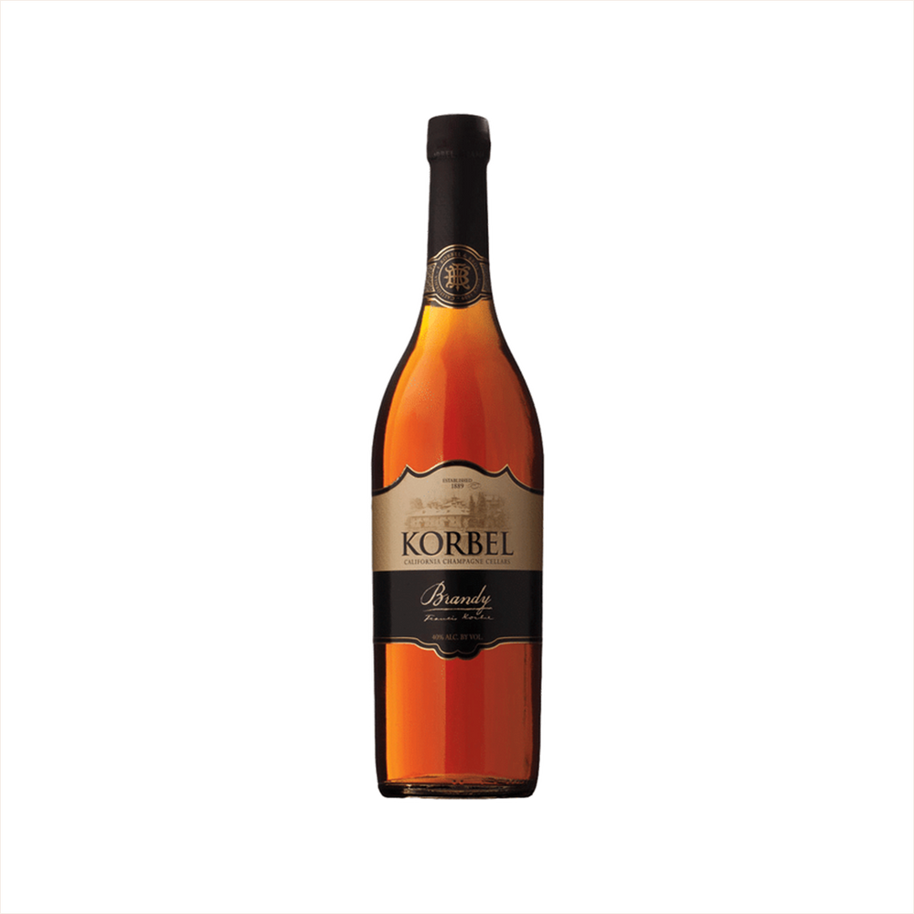 Bottle of Korbel Brandy.