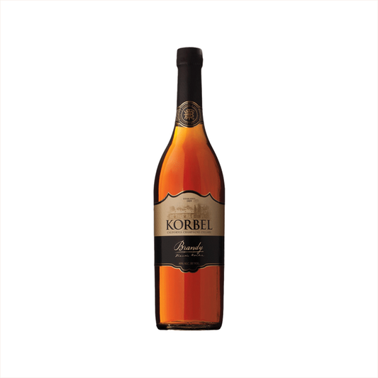 Bottle of Korbel Brandy.