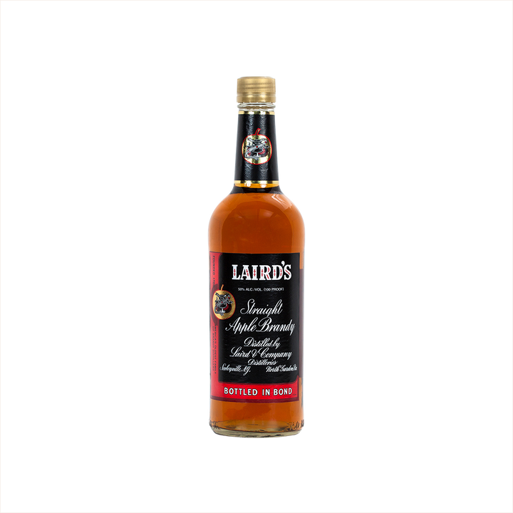 Bottle of Laird's Straight Apple Brandy 100 Proof Bottled In Bond