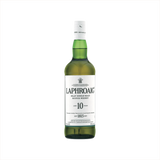 Bottle of Laphroaig 10 Year Single Malt Scotch Whisky.