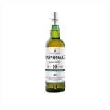 Bottle of Laphroaig 10 Year Cask Strength Single Malt Scotch