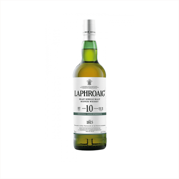 Laphroaig 10 Year Old Cask Strength Single Malt Scotch Whisky 750ml Bottle