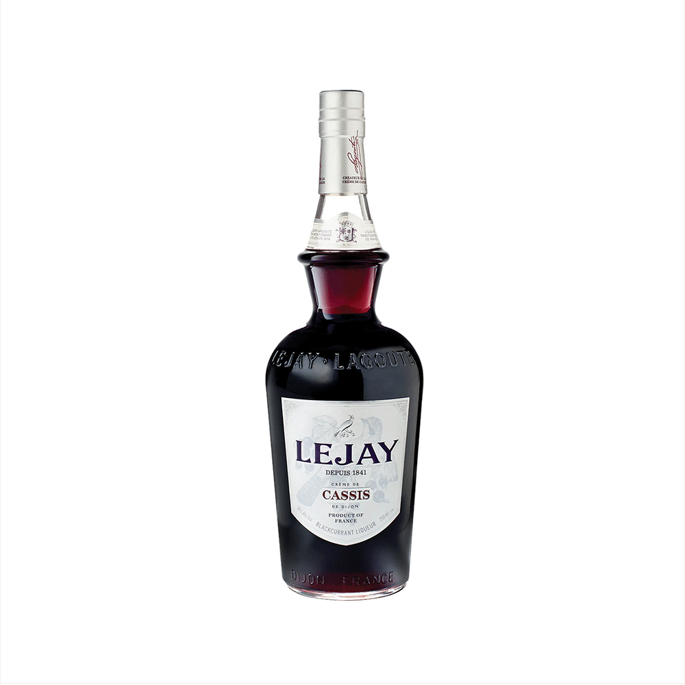 Bottle of LEJAY LAGOUTE Crème de Cassis.