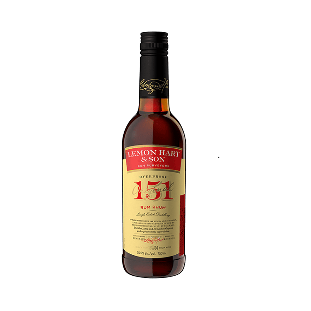 Bottle of Lemon Hart 151 Rum