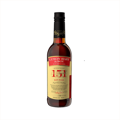 Bottle of Lemon Hart 151 Rum