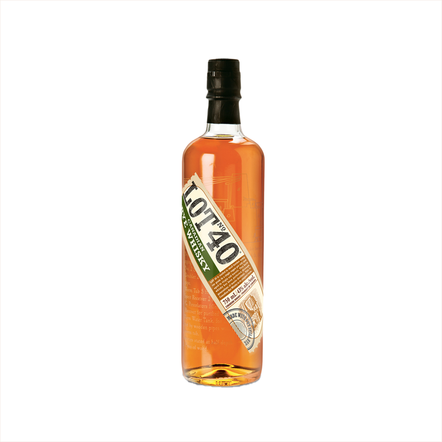 Bottle of Lot 40 Canadian Rye.