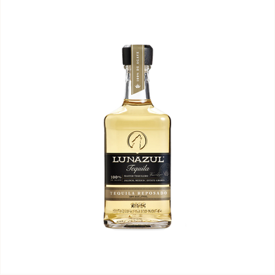 Bottle of Lunazul Tequila Reposado.