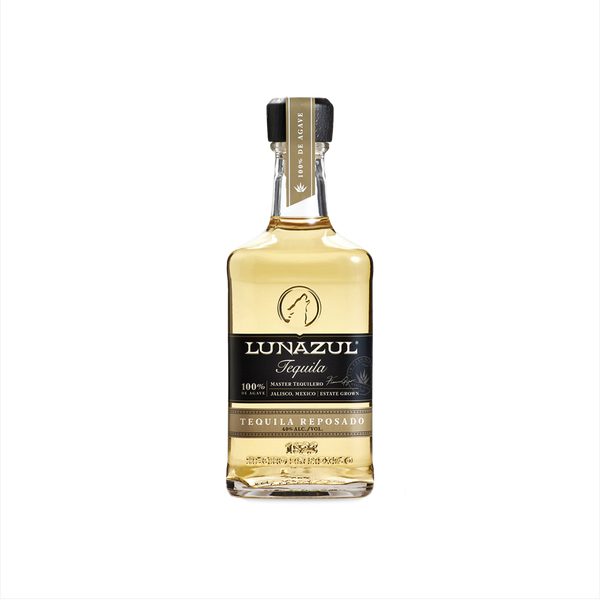 Bottle of Lunazul Tequila Reposado.