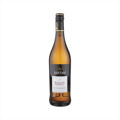 Bottle of Lustau Manzanilla Papirusa Sherry