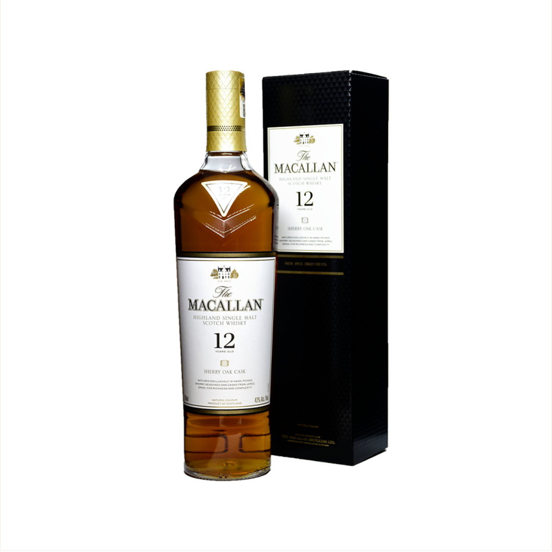 Macallan 12 Year Old Sherry Cask Single Malt Scotch Whisky