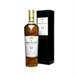 Bottle of Macallan 12 Year Old Sherry Cask Single Malt Scotch Whisky and accompanying box