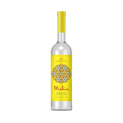 Bottle of Mahia Fig Liqueur.