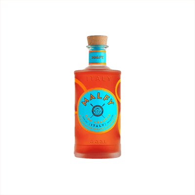 Bottle of Malfy Blood Orange Gin.