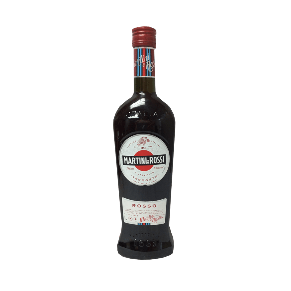 Bottle of Martini & Rossi Rosso Sweet Vermouth.
