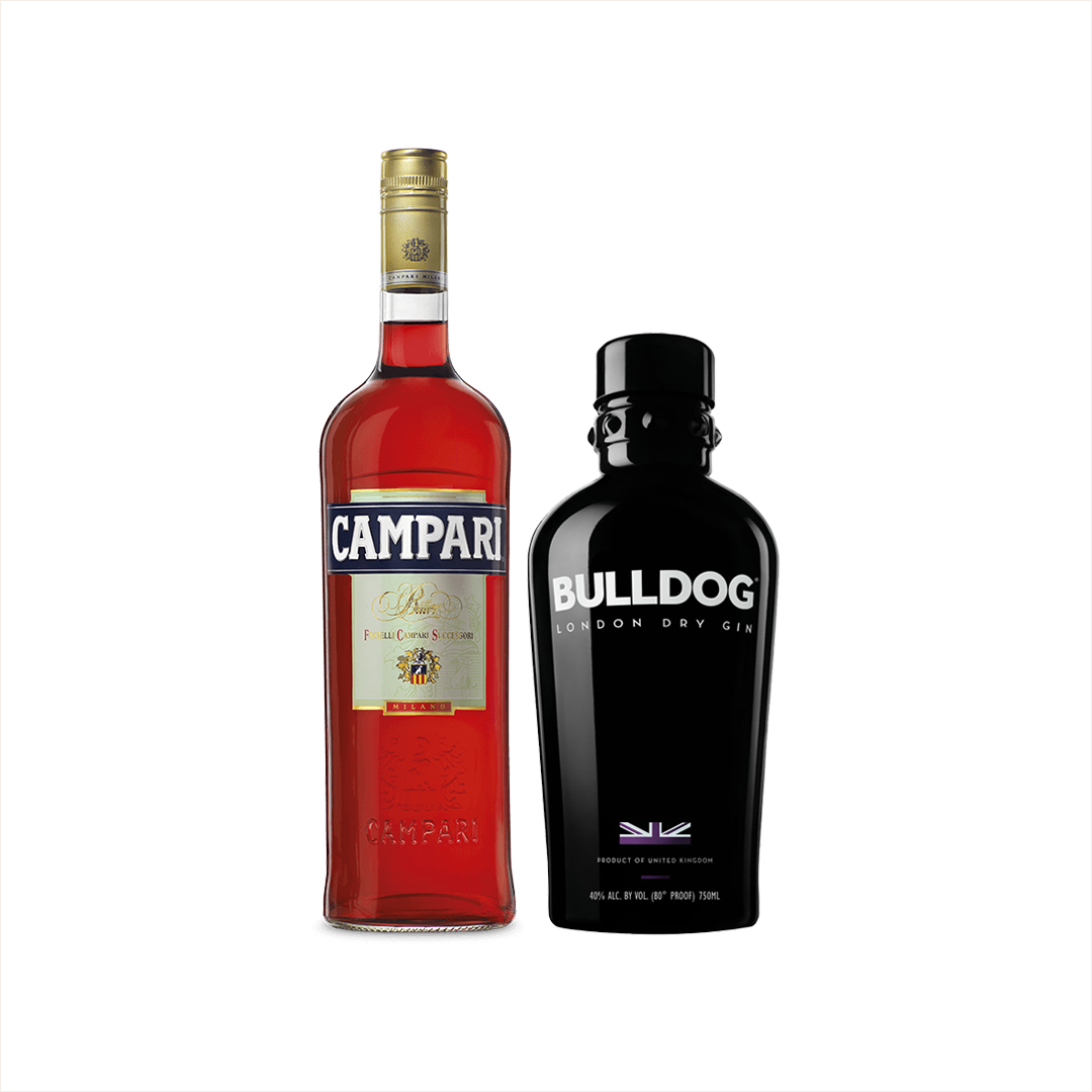 Negroni Cocktail Set: Campari + Bulldog Gin | Order Online | Curiada
