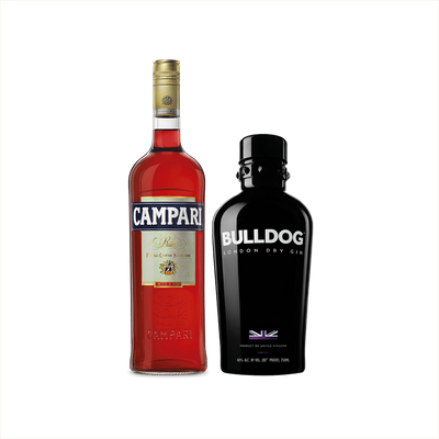 Bottle of Campari + Bulldog Gin product image