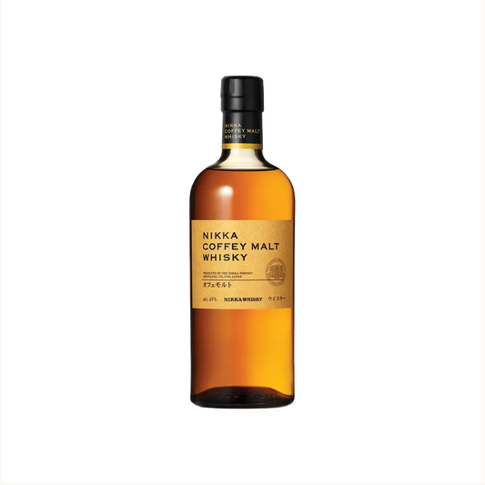 Bottle of Nikka Coffey Malt Whisky.