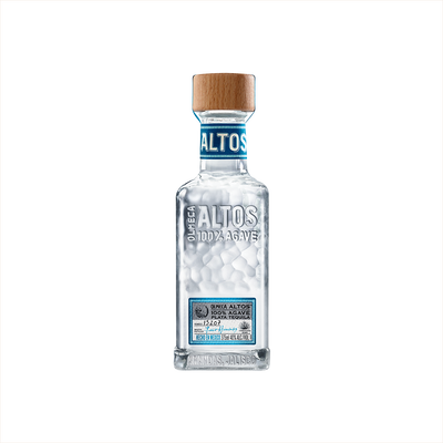 Bottle of Olmeca Altos Plata Tequila.